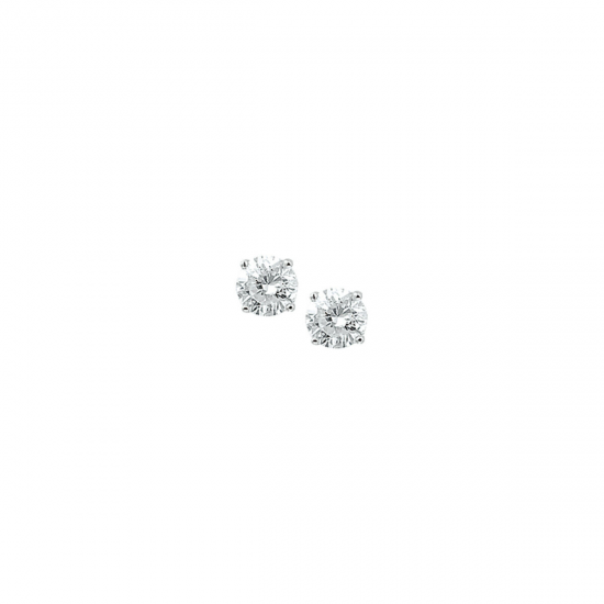 Zilver Oorknoppen hart - 54868