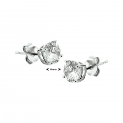 Zilver Oorknoppen hart - 54868