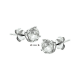 Zilver Oorknoppen hart - 54868