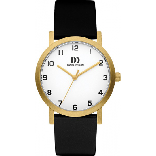 DANISH DESIGN IV15Q1107 HORLOGE RHONE TITANIUM-LEDER GRIJS-ZILVERKLEURIG-ZWART 30 MM - 54888