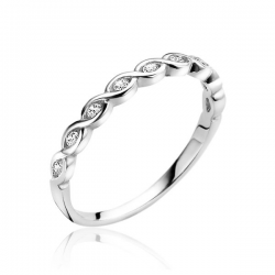 ZINZI zilveren aanschuifring Infinity met zirkonia ZIR1595 - 49932