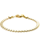 ZINZI zilveren armband goud vergulden hartjes - 49942