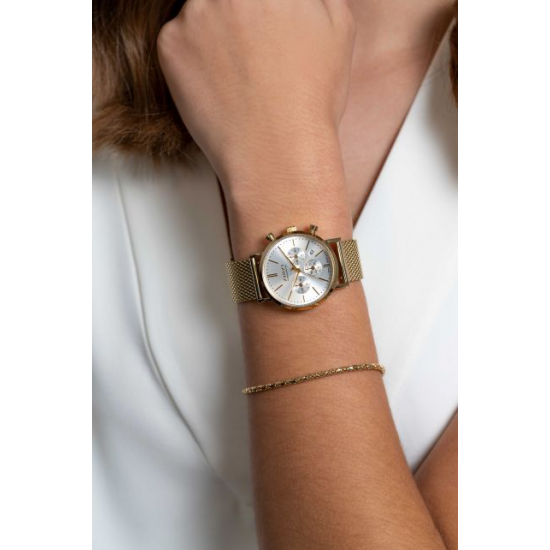 ZINZI horloge CHRONOGRAPH zilverkleurige & goudkleurige ZIW1533 - 49951