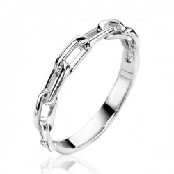 ZINZI zilveren schakel ring ZIR2115 - 49955