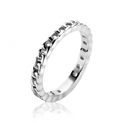 ZINZI zilveren aanschuifring gourmet glad ZIR1175 - 50013