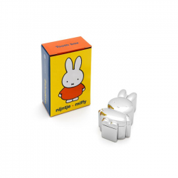 Tanden-/haarlokdoosje nijntje zilver kleur - 54909
