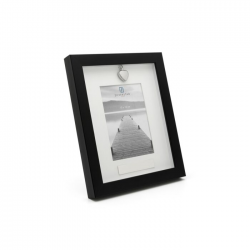 Memory fotolijst met ashouder 10x15cm passepartout zwart - 54914
