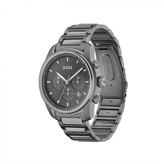 BOSS horloge grijs ip trace 44mm - 50522