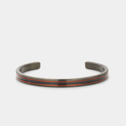 Rebel & Rose Bangle Black Red Lines MAAT 20,5 - 50718