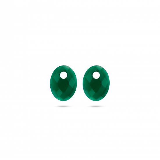 Oorbedels Green Agate 810GAGO - 50696