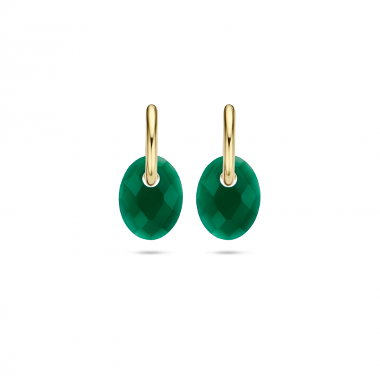 Oorbedels Green Agate 810GAGO - 50696