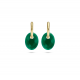 Oorbedels Green Agate 810GAGO - 50696