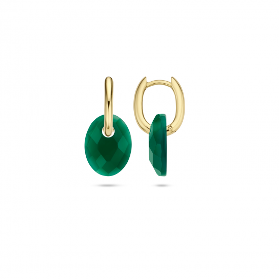 Oorbedels Green Agate 810GAGO - 50696