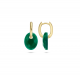 Oorbedels Green Agate 810GAGO - 50696