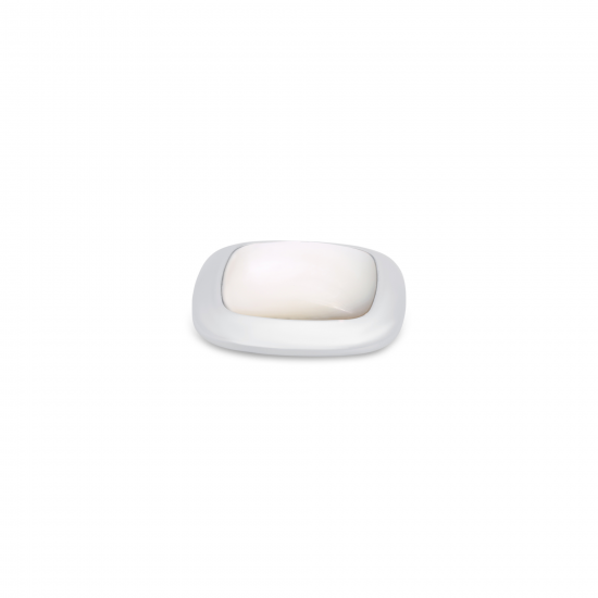 Melano Kosmic Pearl Square Steentje 22mm Zilverkleurig - 50943