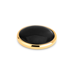 Melano Kosmic Gem Disk Steen Onyx 28,5mm goudkleurig - 50945