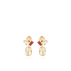 LOTT. Gioielli FUCHSIA ZIRCONIA EARRINGS ELLE - 51269