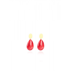 LOTT. oorbellen Marble Druppel S Rood  CERE727-B23059 - 51258