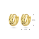 14 KRT Geelgouden klapoorringen gediamanteerd 4026638 - 52689