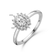 Zilveren ring zirkonia halo maat 17.3/4 1336560 - 52698