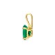 Gouden ovale Hanger groen agaat - 51432