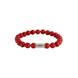 AZE JEWELS armband RED SLATE MOUNTAIN- 8MM AZ-BS031-A-190 - 51482