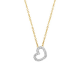 Blush Daimonds Halsketting met hartje 3608YDI - 14k Geel- en witgoud met diamant - 51529