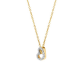 Blush Daimonds Halsketting met hartje 3608YDI - 14k Geel- en witgoud met diamant - 51529