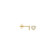 Blush hartjes Oorstekers 7299YZI - 14k Geel goud met zirkonia - 51535