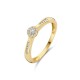 Blush Diamonds Ring 14k Geelgoud met diamant 0.08ct en 0.11ct 1632YDI MAAT 17 - 51541