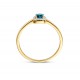 Blush Diamonds Ring 14k Geelgoud met diamant & london blue topaz 1636YDL MAAT 17 - 51543