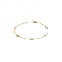 Blush Armband 2200YZI 14k Geelgoud met zirkonia MAAT 18cm - 51545