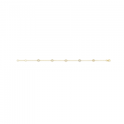 Blush Armband 2200YZI 14k Geelgoud met zirkonia MAAT 18cm - 51545