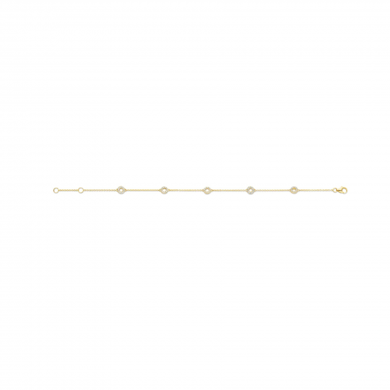 Blush Armband 2200YZI 14k Geelgoud met zirkonia MAAT 18cm - 51545