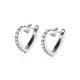 ZINZI zilveren oorringen 17mm hartvorm met witte zirconia's - 51622