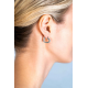 ZINZI zilveren oorringen 17mm hartvorm met witte zirconia's - 51622