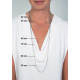 45cm ZINZI zilveren jasseron ketting ZILC-J45) - 51637