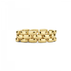 Gouden ring schakelmotief MAAT 18 - 51643