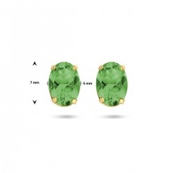 oorknoppen groen agaat - 51683