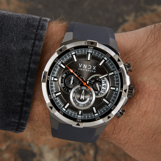 VNDX Amsterdam YOUNG REBEL BIG BROTHER CHRONOGRAAF HEREN HORLOGE LS33049-16 - 52000