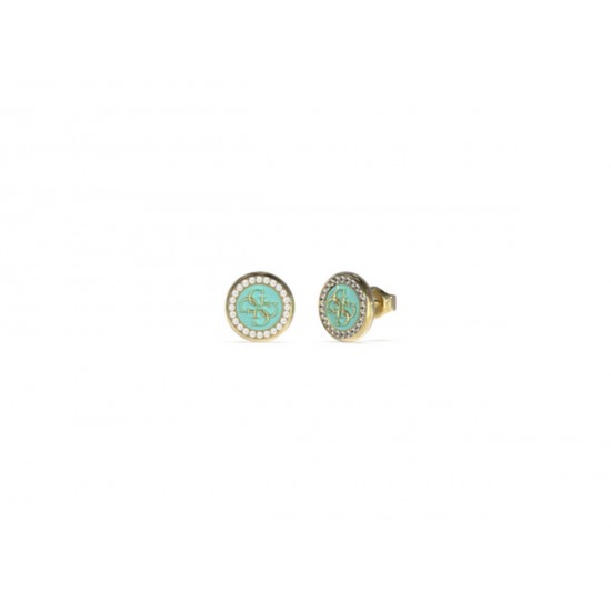 Guess Jewellery Earrings Turquoise blauw met zirkonia JUBE03123JWYGAQT-U - 52099