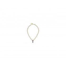 Guess Jewellery Necklace goudkleurig met Blauwe steen en witte zirkonia JUBN03117JWGBLT - 52121