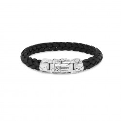 Buddha to Buddha 126BL-E+ Mangky Small Leather Bracelet Black MAAT 20cm - 52181
