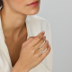 Zilveren ring open hart maat 17.3/4 - 52183