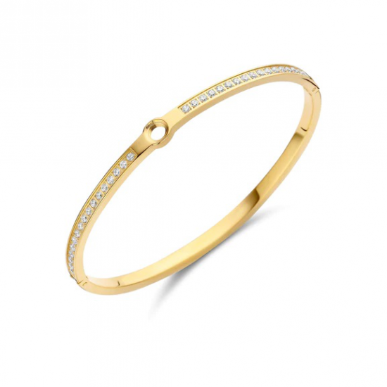 Melano Vivid Hinged CZ Armband Goudkleurig 16cm VB10GDCZ002 - 52243
