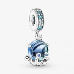 Pandora Murano Glass Cute Octopus Dangle Charm 791694C01 - 52829