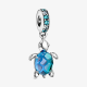 Pandora Muranoglazen Zeeschildpad Hangende Bedel 798939C01 - 52825
