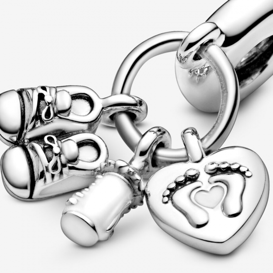 Pandora Baby Bottle en Shoes Hangende Bedel 798106CZ - 52844
