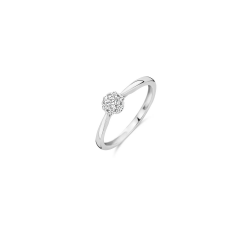 BLUSH Ring 1248WZI- 54 14k Witgoud met zirkonia MAAT 17 - 52995