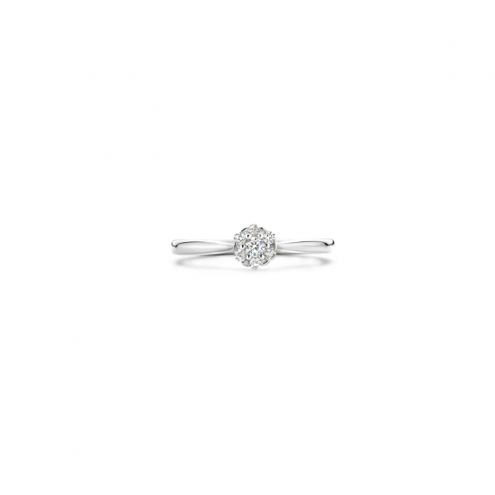 BLUSH Ring 1248WZI- 54 14k Witgoud met zirkonia MAAT 17 - 52995